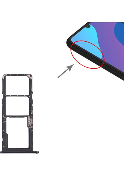 Honor 9A Için Tepsi + Mikro Sd Kart Tepsisi (Yurt Dışından)