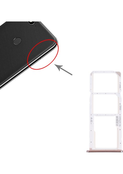 Huawei Y7 (2018) Için Tepsi + Mikro Sd Kart Tepsisi (Yurt Dışından)