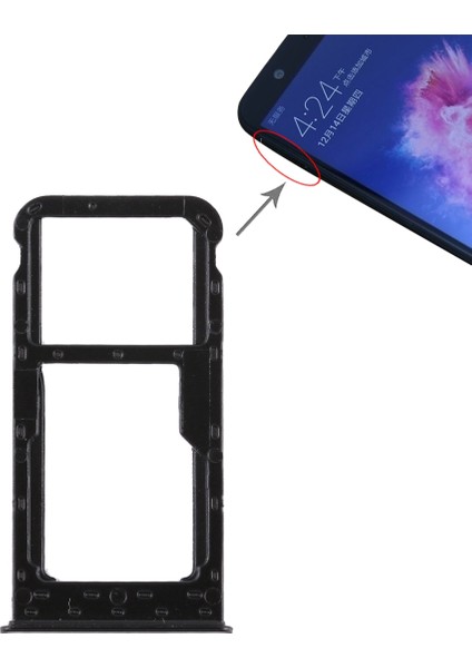 Huawei P Smart Için Tepsi + Mikro Sd Kart Tepsisi (Yurt Dışından)