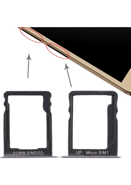 Huawei Enjoy 5s Için Tepsi + Mikro Sd Kart Tepsisi (Yurt Dışından)