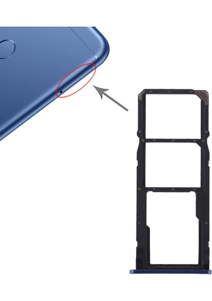 Huawei Honor Play 7c Için Tepsi + Mikro Sd Kart Tepsisi (Yurt Dışından)