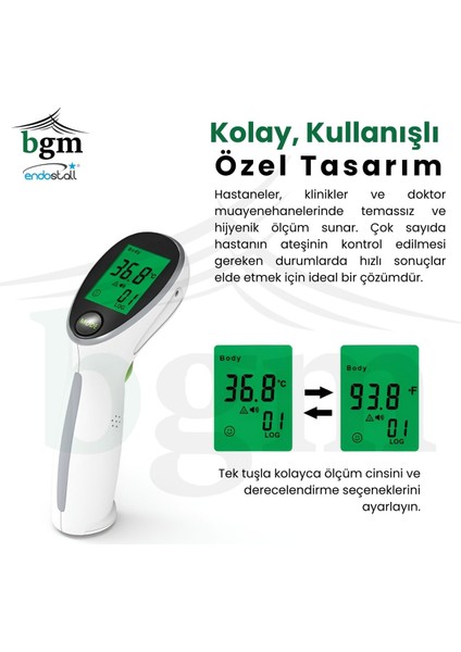 Modern Kızılötesi Temassız Ateş Ölçer Yüksek Kalite Ateş Ölçer