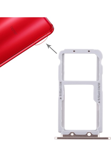 Huawei View 10 Için Tepsi + Mikro Sd Kart Tepsisi (Yurt Dışından)