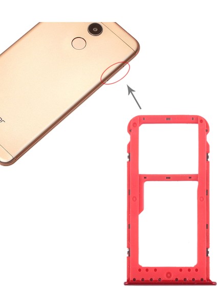 Huawei Honor V9 Play Için Tepsi + Mikro Sd Kart Tepsisi (Yurt Dışından)