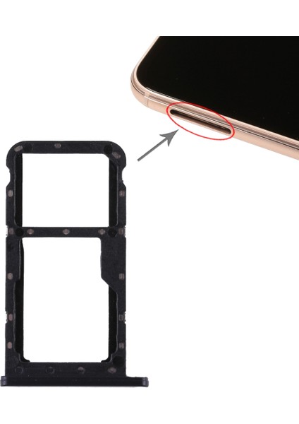 Huawei P20 Için Tepsi + Mikro Sd Kart Tepsisi (Yurt Dışından)
