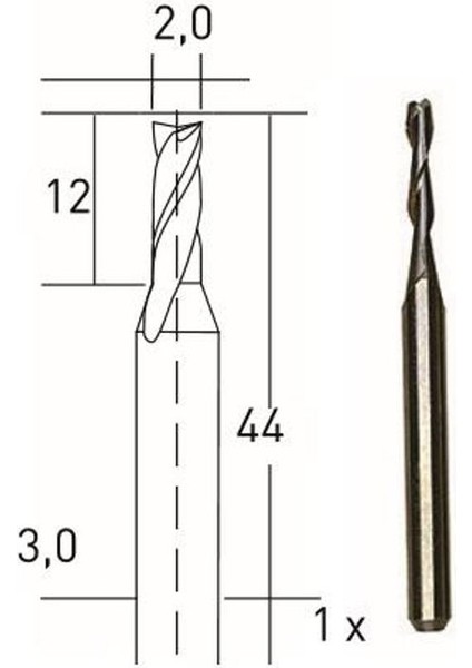 28759 Tungsten Karbürlü Matkap Ucu 2.0 mm