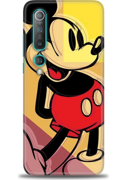 Xiaomi Mi 10 Kılıf Hd Baskılı Kılıf - Mickey Mousee + 9h Nano Ekran Koruyucu