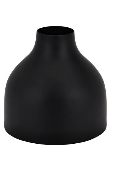 421123 "labason" Siyah Metal Vazo 15,5cm Yüksekliğinde