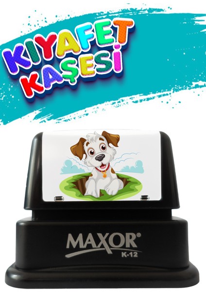 Kıyafet Kaşesi Yavru Köpek Temalı Öğrenci Kaşesi / Kıyafet Etiketi / Kumaş Kıyafet Kaşesi