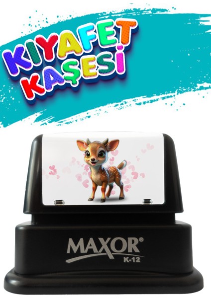 Kıyafet Kaşesi Ceylan Temalı Öğrenci Kaşesi / Kıyafet Etiketi / Kumaş Kıyafet Kaşesi