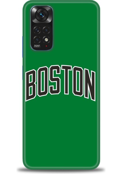 Xiaomi Redmi Note 12 4g Kılıf Hd Baskılı Kılıf - Boston Yeşil + 9h Nano Ekran Koruyucu