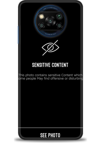 Xiaomi Poco X3 Pro Kılıf Hd Baskılı Kılıf - Sensitive Content + 9h Nano Ekran Koruyucu