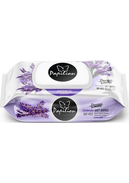 Islak Havlu Mendil 100 Yaprak Lavanta (2 Li Set) 200 Yaprak