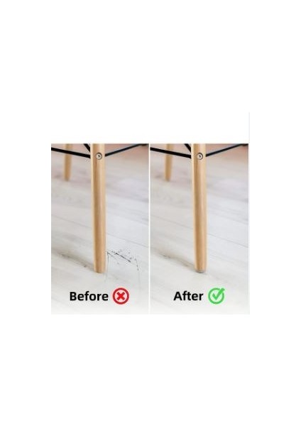 Zemin Koruyucu 50 mm Yuvarlak Parlak Beyaz EVA Keçe, Ses ve Çizik Önleyici Mobilya Keçesi 2 Adet modelleri