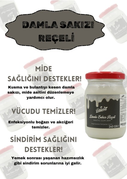 Fethiyeden Gelsin Doğal Katkısız Ve Organik Damla Sakızı Reçeli 240gr