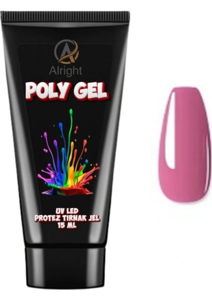 15ml Kalıcı Oje Polijel Protez Tırnak Akrilik Poly Gel Tırnak Sanatı (Nail Art)