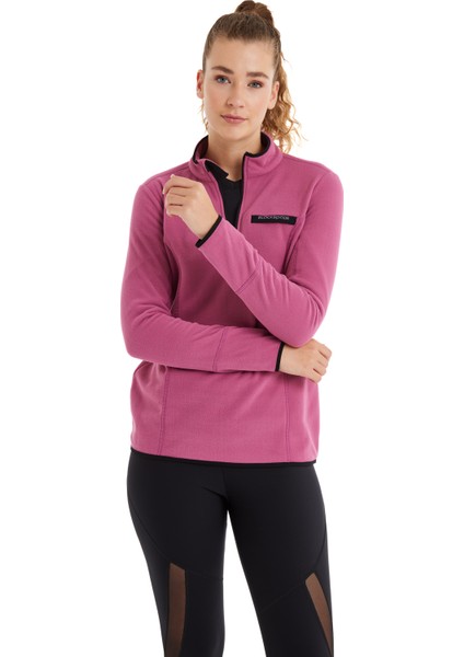 Kadın Termal Polar Sweatshirt 51681 - Pembe modelleri