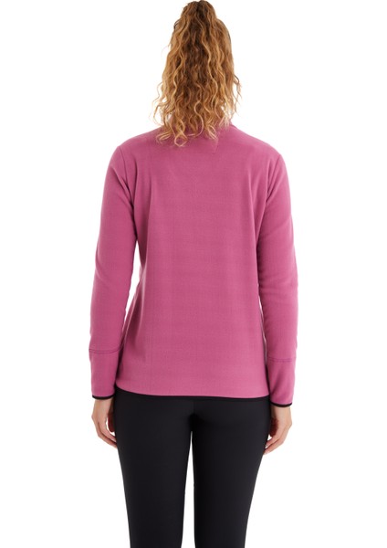 Kadın Termal Polar Sweatshirt 51681 - Pembe