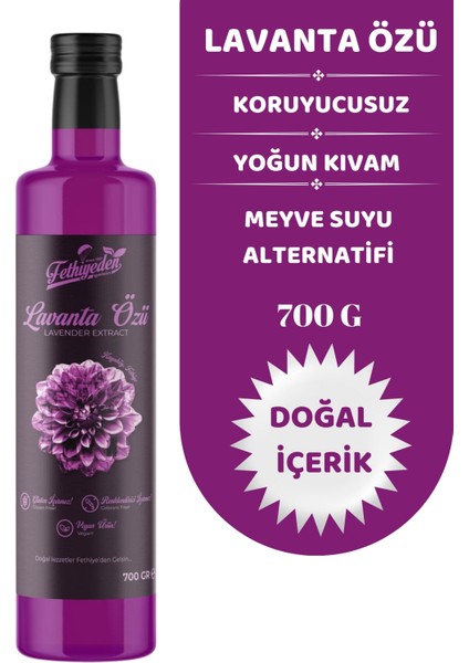 Fethiyeden Gelsin Doğal Katkısız Ve Organik Lavanta Özü 700gr