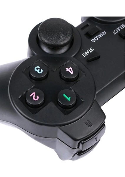 P2 Ps3 Siyah Analog USB Joystick Pc Oyun Kolu Gamepad Konsol