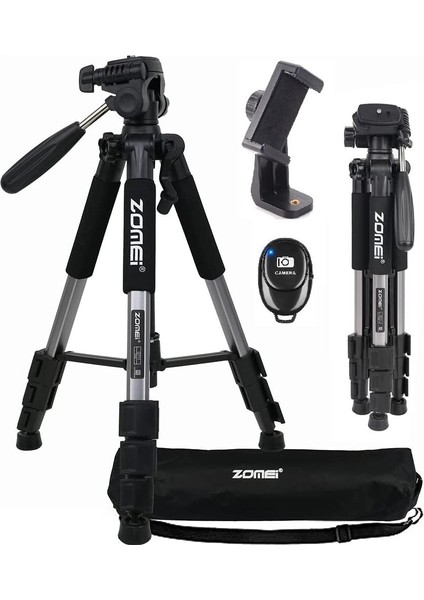 Zomei Q111 Profesyonel Alüminyum Tripod 5 kg Taşıma Kapasiteli