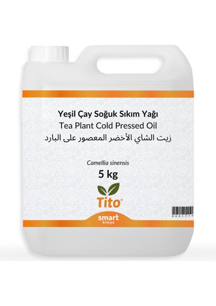 Yeşil Çay Soğuk Sıkım Yağı 5 kg