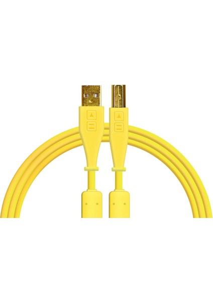 Chroma Cables Usb-A To B - 1.5mt | Straight Yellow
