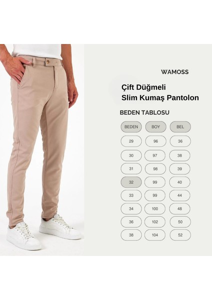 Erkek Kaliteli Esnek Likralı Bilek Boy Kumaş Pantolon fırsatları