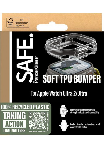 Apple Watch Ultra 2/ultra Tpu Bumper - Şeffaf