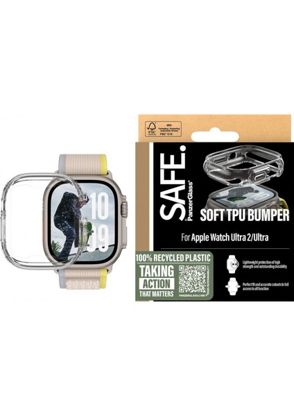 Apple Watch Ultra 2/ultra Tpu Bumper - Şeffaf