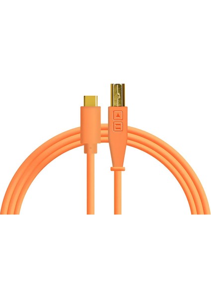 Chroma Cables Usb-C To B - 1.5mt | Neon Orange