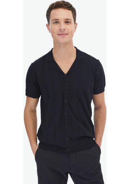 Siyah Regular Fit Casual Gömlek