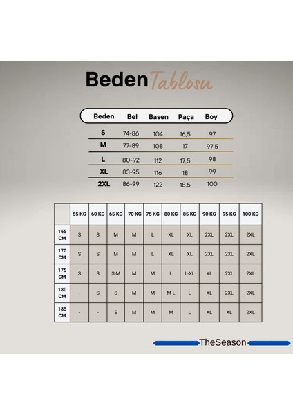 TheSeason Erkek Bej Renk Beli Lastikli Kaliteli Rahat Kesim Jogger Pantolon