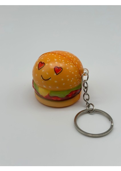 Pofuduk Anahtarlık Donut - Hamburger - Patates - Kek Anahtarlık Dörtlü 4'lü Set fırsatları
