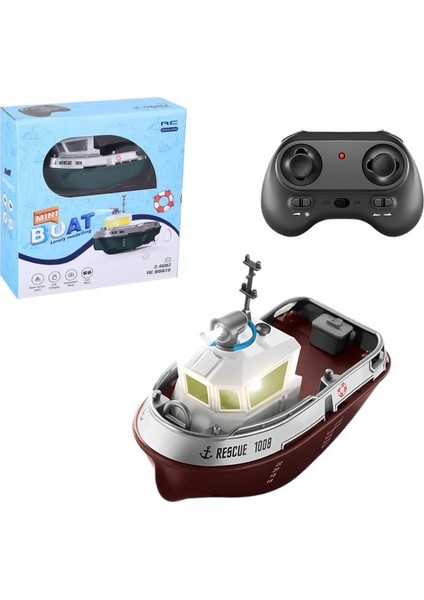 2.4g Mini Uzaktan Kumandalı Tekne Su Uzaktan Kumandalı Oyuncak Tekne Çocuk Uzaktan Kumanda Römorkör Tekne Şarj Gemisi Modeli (Yurt Dışından)