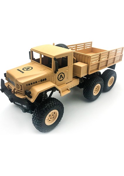 2.4g Simüle Askeri Kamyon Off-Road Kablosuz Uzaktan Kumandalı Araba Elektrikli Tırmanma Dört Tekerlekten Çekişli Araba Oyuncak (Yurt Dışından)