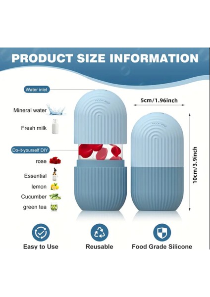 Buz Rulosu, Ice Roller Masaj ve Cilt Soğutma Bakım, Canlandırma, Sıklaştırma, Soğuk Terapi fiyatları