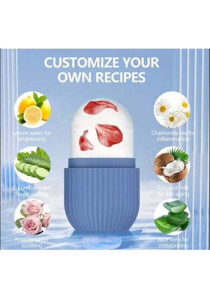 Buz Rulosu, Ice Roller Masaj ve Cilt Soğutma Bakım, Canlandırma, Sıklaştırma, Soğuk Terapi indirimleri