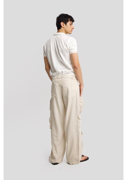 Gabardın Keten Kargo Pantolon modelleri