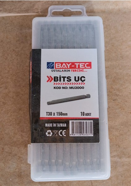 T30X150MM 10 Adet Bits Uç (Baytec MU2000)