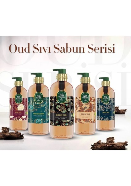 Oud Indıan Doğal Zeytinyağlı Sıvı Sabun 500ml, ve Losyon 250 ml modelleri