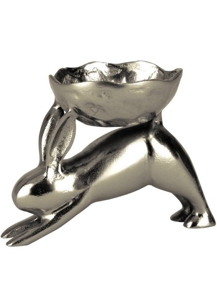 427301 "ambalava" Nikel Tavşan Dekoratif Obje 15CM Yüksekliğinde