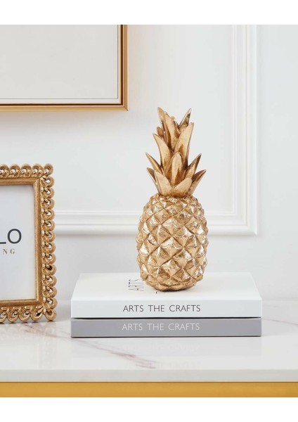 427247 "urakawa" Ananas Gold Dekoratif Obje 22,5cm Yüksekliğinde