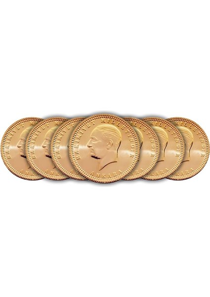 7 Adet Ata Çeyrek Altın Yeni Tarihli Set
