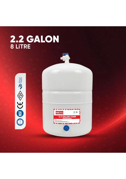 Su Arıtma Cihazı Için Su Tankı Deposu (2.2 Galon 8 Litre Tank)