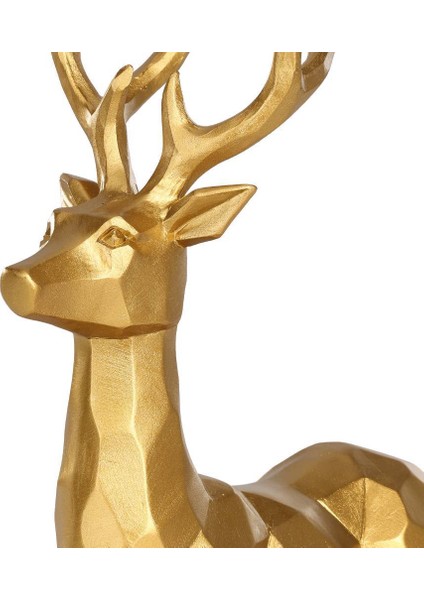 427807 "ransıkı" 30,5cm Yüksekliğinde Gold Dekoratif Geyik modelleri