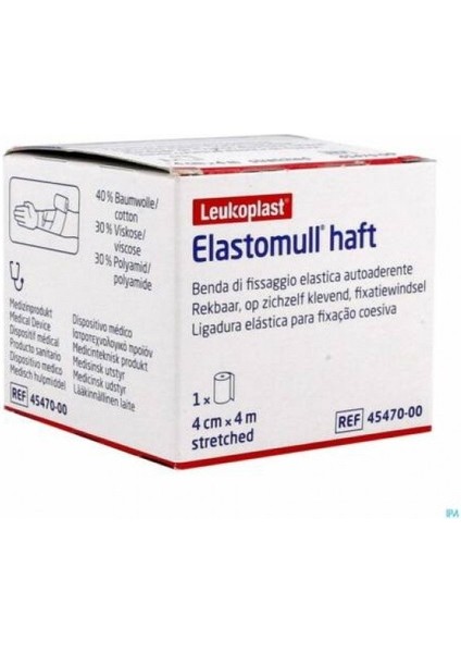 Elastomull Haft LF Bsn  Fiksasyon Bandajı 4cm x 4m Beyaz