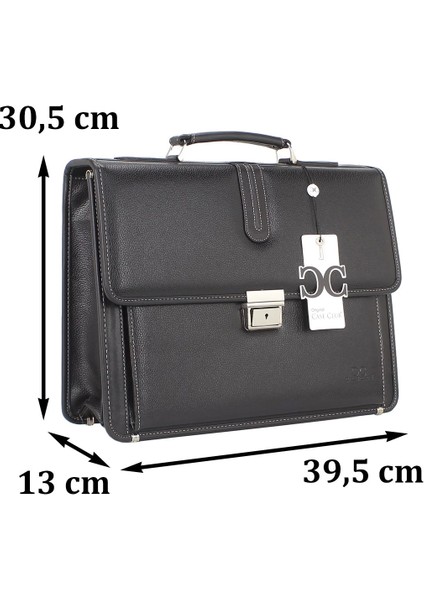 Siyah Klasik Evrak Model Erkek 15.6 Inç Laptop Çantası fiyatları