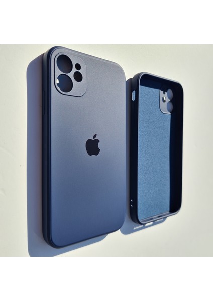 Pirok Store iPhone 11 Uyumlu Köşeli Kalıp ( 12 Görünümlü ) İçi Kadife Silikon Kılıf