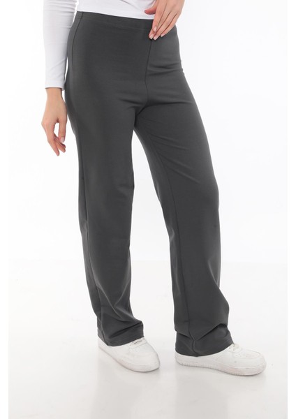 Pamuk 2 Iplik Lycra Eşofman Alt-Füme modelleri